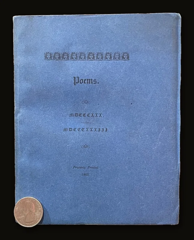 Poems MDCCCXXX - MDCCCXXXIII (1830-1833).
