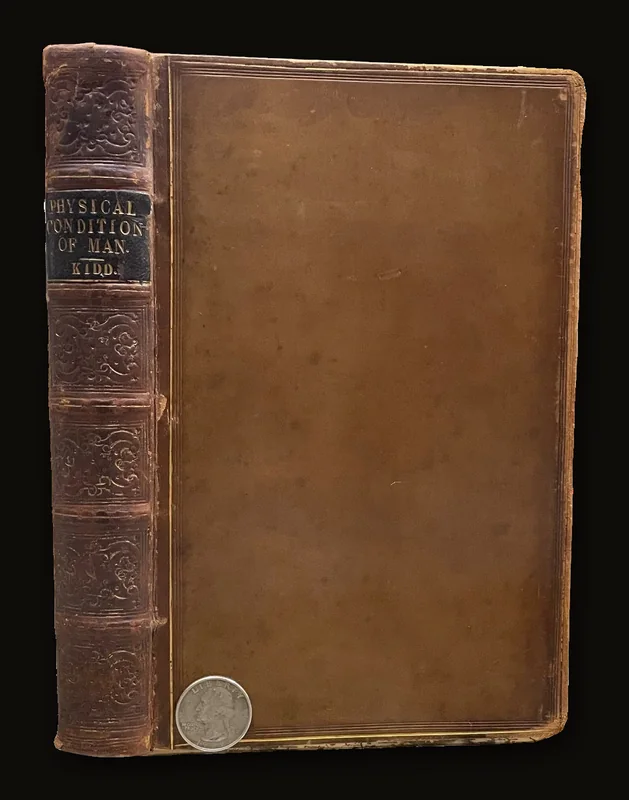 On The Adaptation of External Nature to The Physical Condition of Man Principally With Reference to the Supply of His Wants and The Exercise of His Intellectual Faculties, + 18 pgs Ms. in Latin bound to front of text..