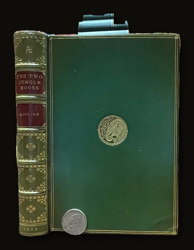 The Two Jungle Books, With Illustrations by J. Lockwood Kipling and W.H. Drake. Signed Binding by Sangorski & Sutcliffe.