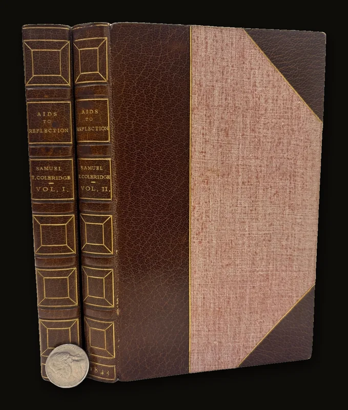 Aids to Reflection. 2 Volumes. Hatchard Signed Binding..