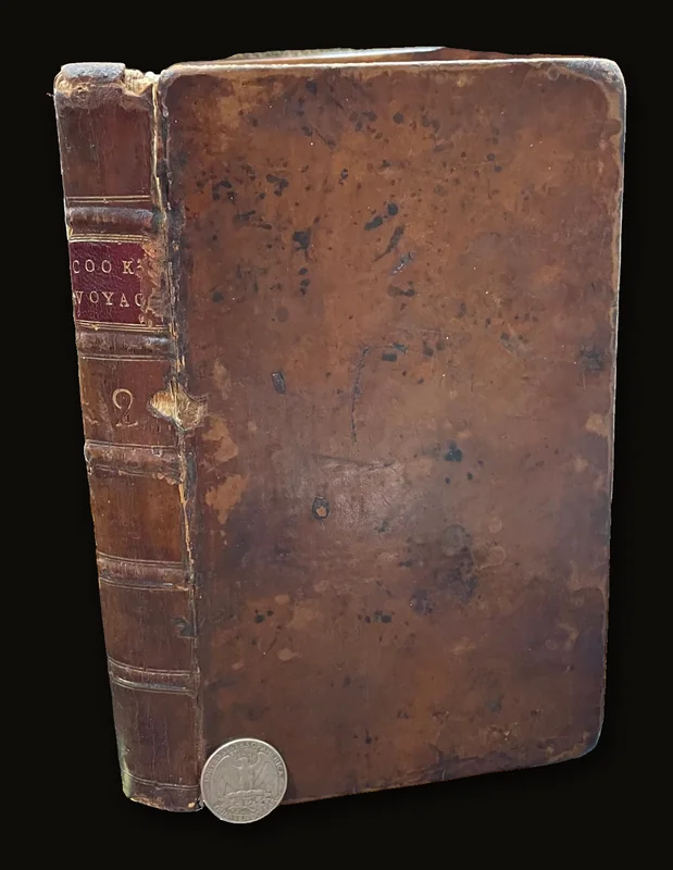 The New Voyage, Round The World, In the Years 1768, 1769, 1770 and 1771; Underrtaken by Order of his Present Majesty, Performed by Captain James Cook, In The Ship Endeavour, Drawn up from his own Journal, and from the Papers of Joseph Banks, Esq. and Published by the special Direction of The Right Honourable the Lords of The Admiralty. In Two Volumes (Vol.II Only) With Cutts and a Map of the Whole Navigation. (1 folding plate as frontispiece).