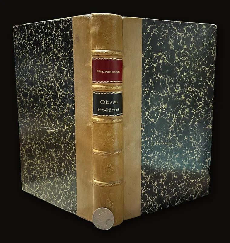 Obras Poeticas de D. Jose De Espronceda Ordenadas Y Anotadas Por J.E. Hartzenbusch. A Saber: El Pelayo, ensayo epico. Poesias Liricas. El Estudiante De Salamanca, cuento El Diablo Mundo, Poema. Nueva Edicion, Aumentada De [Poesias Publicadas Por La Primera Vez]. Colleccion De Los Mejores Autores Espanoles Tomo XLVI. Translated from Spanish: Poetic Works of Mr. Jose De Espronceda Ordered and Annotated by J.E. Hartzenbusch. Namely: El Pelayo, an epic essay. Lyrical Poems. El Estudiante De Salamanca, a tale. El Diablo Mundo, a poem. New Edition, Enlarged with [Poems Published for the First Time]. Collection of the Best Spanish Authors Volume XLVI..
