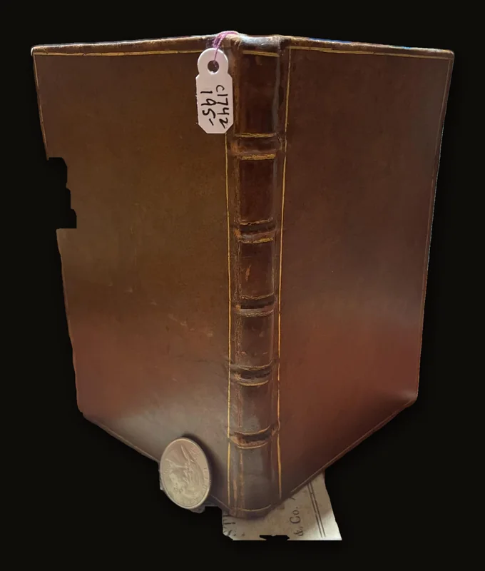 The Gentleman and Citizen's Almanack (By John Watson, Bookseller) For the Year of Our Lord, 1742. Being the Second after Leap-Year. And the Fifteenth Year of King Geo.II. Reign, till 11 june. Containing, The day of The Year and Month; The Week-Days nm=amed at Large; The Sun's Rising and Setting; The Moon's Age and Changes; The New Stile; A Table of Equation; The Time of Hig Water at Dublin-bar; the Times of Having the Lamps Light up in the City of Dublin; and The length of Twilight. Together with a new Sleaing Table, and Several other Tables, Renewed, Improved, or Continued. Likewaise, the Marriages and Deaths of The Princes of Europe. Also, the names of the Lord Lieutenantm Privy Council, The Lords and Commons of Parliment, (Printed by Authority,) The Judges, The Dublin Society, and several other Persons in Places of High Truct and Office in tis Kingdom, both Civil and Military: With the Prraemiums of The Dublin Society. To which are added, The Roads and Fairs of ireland. And a Table of Noted Places, referring to their several Post-Towns, considerably enlarged and made easier. The Whole Corrected at the Proper Offices, and more particularly referr'd to in the Contents. N.B. The Names of the Several Officers of the Four Courts are Printed here by the Leave of The Lord Chancellor and Judges..