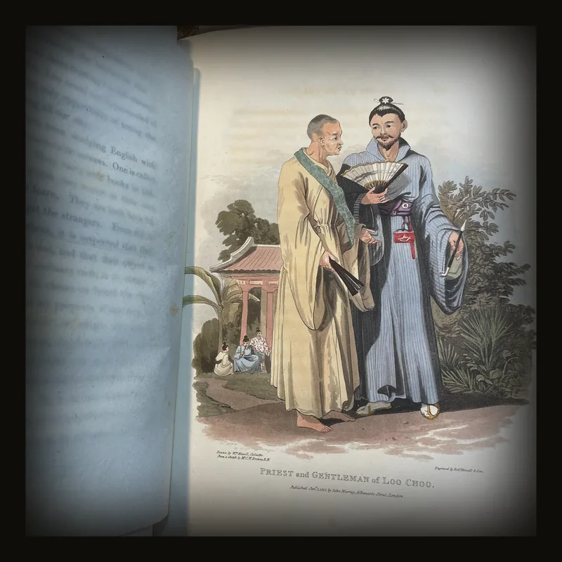 Account of A Voyage of Discovery to The West Coast of Corea, and The Great Loo-choo Island; With an Appendix, Containing Charts, and Various Hydrographical and Scientific Notices. And a Vocabulary of the loo-Choo Language, by H.J. Clifford, Esq. [With Basil Hall Signature].