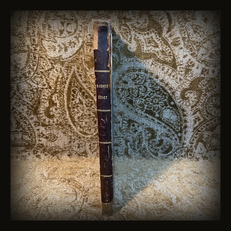The Sacred Edict With a Translation of The Colliquial Rendering Notes and Vocabulary…Prepared for The Use of Junior Members of The China Inland Mission.