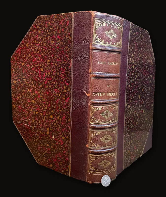 XVIII Siècle, Institutions, Usages Et Costumes. France, 1700–1789. Ouvrage Illustré De 21 Chromolithographies Et De 350 Gravures Sur Bois, D’Après Watteau, Vanloo, Rigaud, Boucher, Greuze, Lancret, J. Vernet, Chardin, Jeaurat, Bouchardon, Saint-Aubin, Eisen, Gravelot, Moreau, Cochin, Wille, Debucourt, Etc. Quatrième Édition. Translated: Eighteenth Century, Institutions, Usages And Costumes. France, 1700–1789. Illustrated Work With 21 Chromolithographs And 350 Wood Engravings, After Watteau, Vanloo, Rigaud, Boucher, Greuze, Lancret, J. Vernet, Chardin, Jeaurat, Bouchardon, Saint-Aubin, Eisen, Gravelot, Moreau, Cochin, Wille, Debucourt, Etc. Fourth Edition..