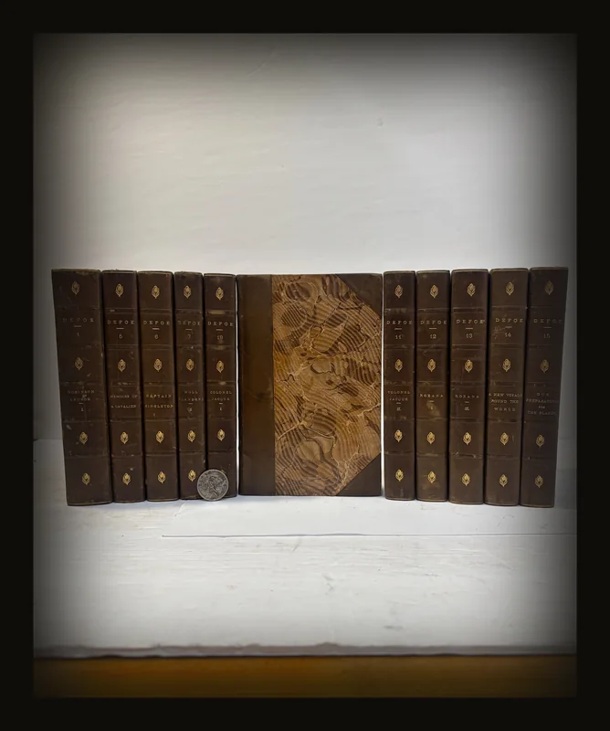 Romances and Narratives of Daniel Defoe in Sixteen (11) Volumes.