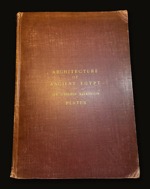 The Architecture of Ancient Egypt. Plate Atlas Only. 18 plates on 14 Leaves.