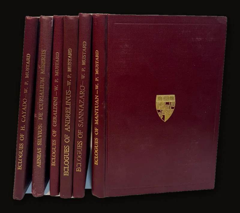 Six Titles: The Eclogues of Baptista Mantuanus (1911), The Piscatory Eclogues of Jacopo Sannazaro (1914), The Eclogues of Faustus Andrelinus and Ioannes Arnolletus (1918), The Eclogues of Antonio Geraldini (1924), Aeneae Silvii De Curialium Miseriis Epistola (1928), The Eclogues of Henrique Cayado (1931).