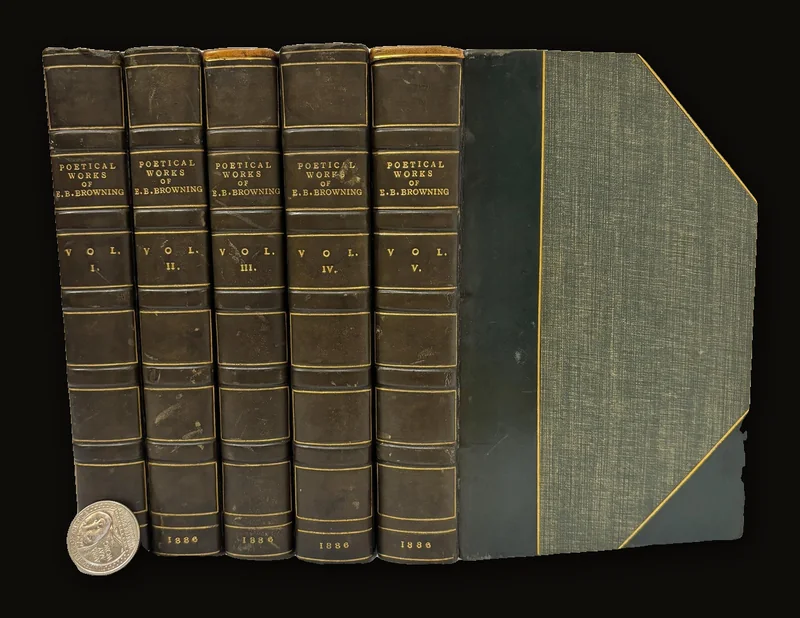 Elizabeth Barrett Browning's Poetical Works, Fourteenth Edition In Five Volumes.
