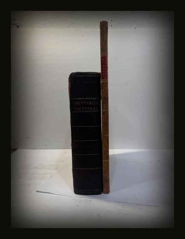 The New Universal Gazetteer; or, Geographical Dictionary: Containing A Description of All the Empires, Kingdoms, States, Provinces, Cities, Towns, Forts, Seas, Harbours, Rivers, Lakes, Mountains, and Capes, in The Known World; With the Government, Customs, Manners, and Religion of The Inhabitants; The Extent, Boundaries, and Natural Productions of Each Country; The Trade, Manufactures, and Curiousities of The Cities and Towns, Collected from the Best Authors; Their Longitude, Latitude, Bearings, and Distances, Ascertained by Actual Measurement, on the Most Authentic Charts. Together With an Atlas, Containing Twenty-Six Whole-Sheet Maps.                               Atlas to Cruttwells Gazetteer 26 Folding Maps of The World, Complete.