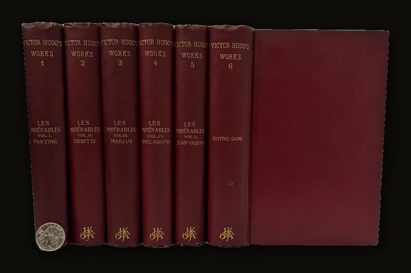 Les Miserables In Five Volumes ---AND--- Notre-Dame of Paris in One. The new Household Edition..