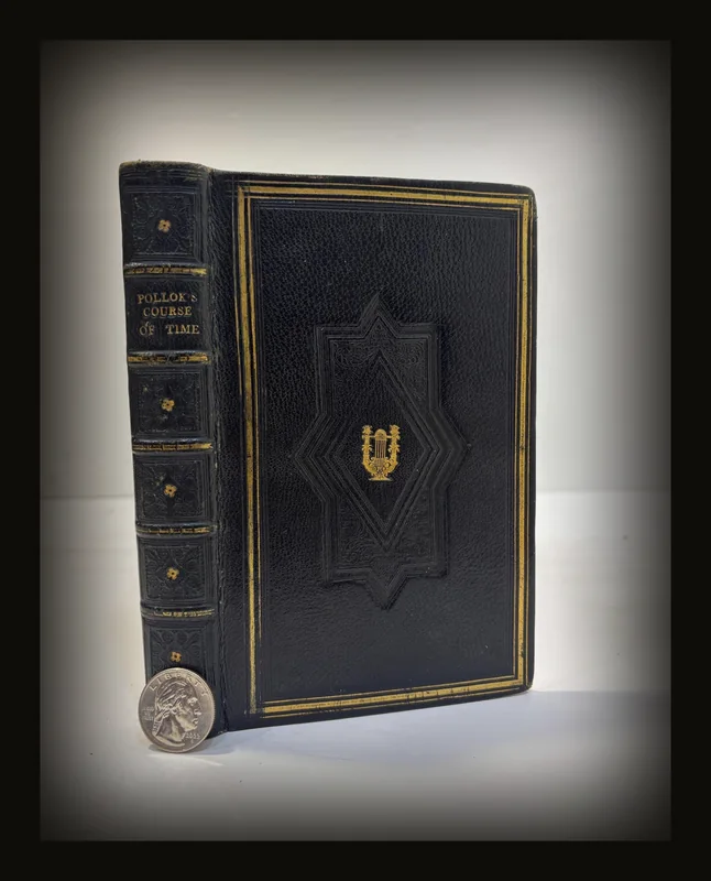 The Course of Time: A Poem, In Ten Books. The Seventh Edition. [Start of Fore-Edge Painting].