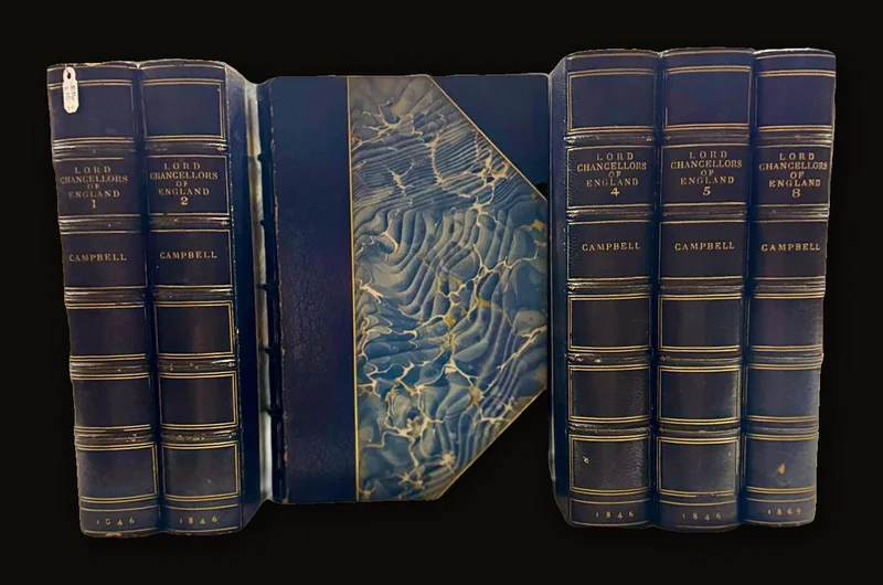 The Lives of The Lord Chancellors and Keepers of The Great Seal of England, From the Earliest Times till The Reign of King George IV. First Series to The Revolution of 1688, Five of Eight Volumes.
