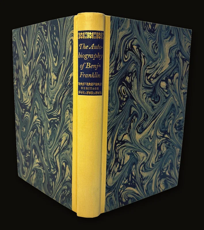 The Autobiography of Benjamin Franklin, Now Printed for The First Time from The Manuscripts as Franklin Wrote it, and Including his Preliminary Outline; with and Introduction by Carl Van Doren and Drawings by William Sharp..