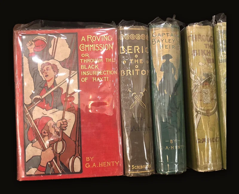 The Works of G.A. Henty. Thirty-Two Volumes of Historical Fiction by George Alfred (G.A.) Henty, 1893-1902.