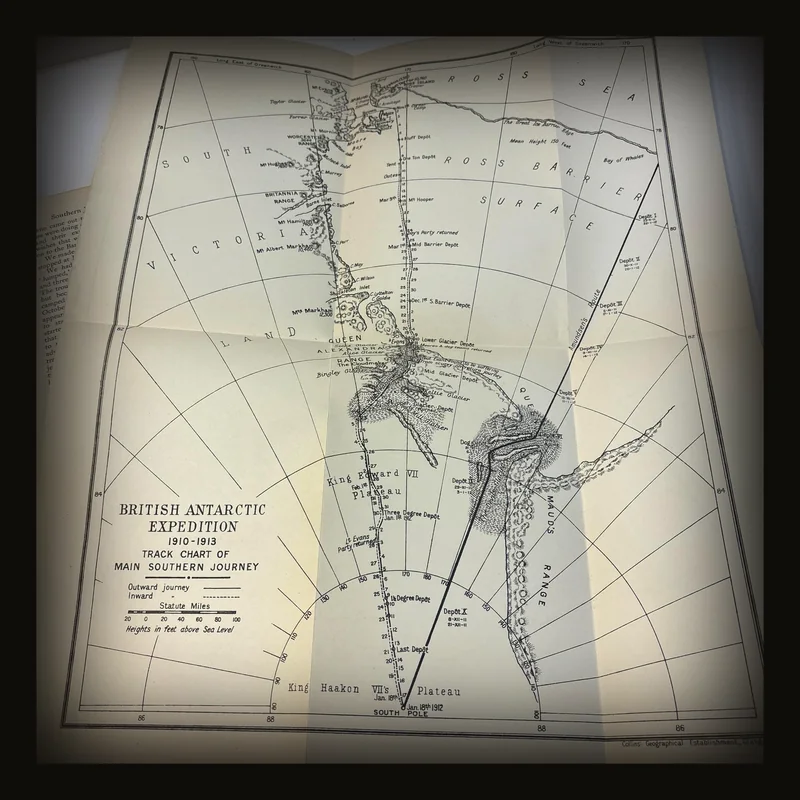 South with Scott  With Diagram and Three Maps.