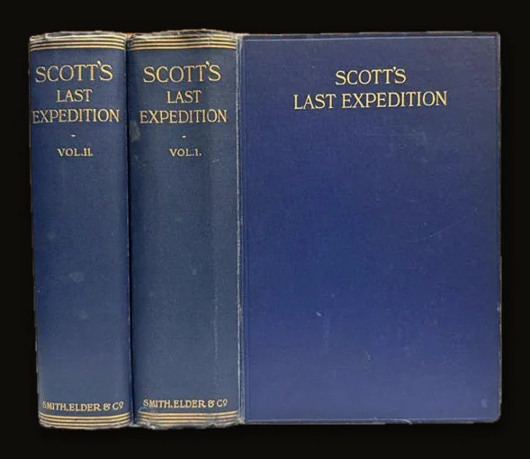 Scott's Last Expedition In Two Volumes, Vol I. Being the Journals of Captain R.F. Scott, R.N. C.V.O., Vol II. Being the Reports of the Journeys & the Scientific Work Undertaken by Dr. E.A. Wilson and the Surviving Members of the Expedition, Arranged by Leonard Huxley.
