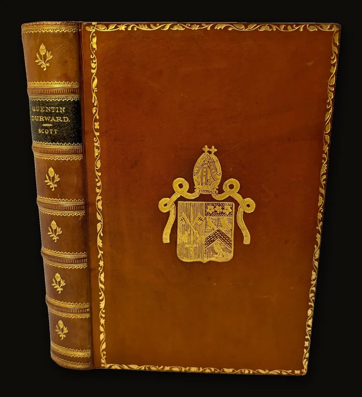 Quentin Durward. Prize Binding, Signed Binding by James Galt, Manchester.