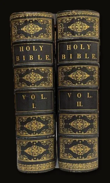The Devotional Family Bible: With Practical and Experimental Reflections on Each Verse of The Old and New Testament, and Rich Marginal References. Illustrated with Numerous Engravings. (2 volumes).