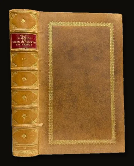 Historie Des Ouden En Nieuwen Testaments, Verrykt Met Meer Dan Vierhonderd Printverbeeldingen In Koper Gesneden. Met Privilegie Van De Heeren Staaten Van Holland En Westfriesland. Translated:  History Of The Old And New Testaments, Enriched With More Than Four Hundred Printed Illustrations Engraved In Copper. With Privilege Of The Lords States Of Holland And West Friesland..