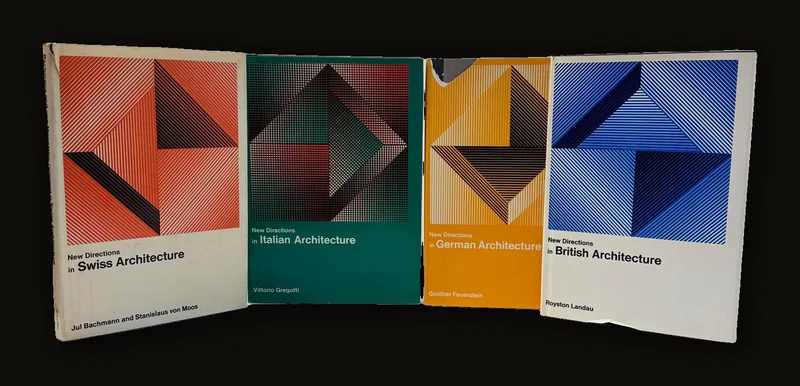 Four Volumes of New Directions in Architecture, First Editions of British, Swiss, Italian, and German Architecture..