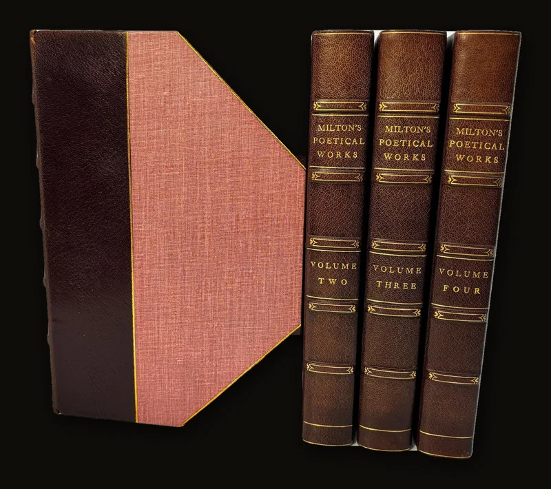 The Poetical Works of John Milton With a Life of The Author and Illustrations. Limited Hand-Made Paper Edition #324/555.