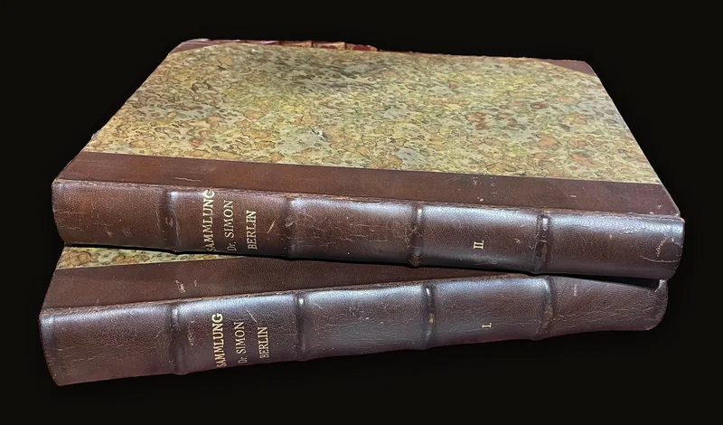 Sammlung Dr. Eduard Simon Berlin (trans: The Collection of Dr Eduard Simon, Berlin) 2 volumes.