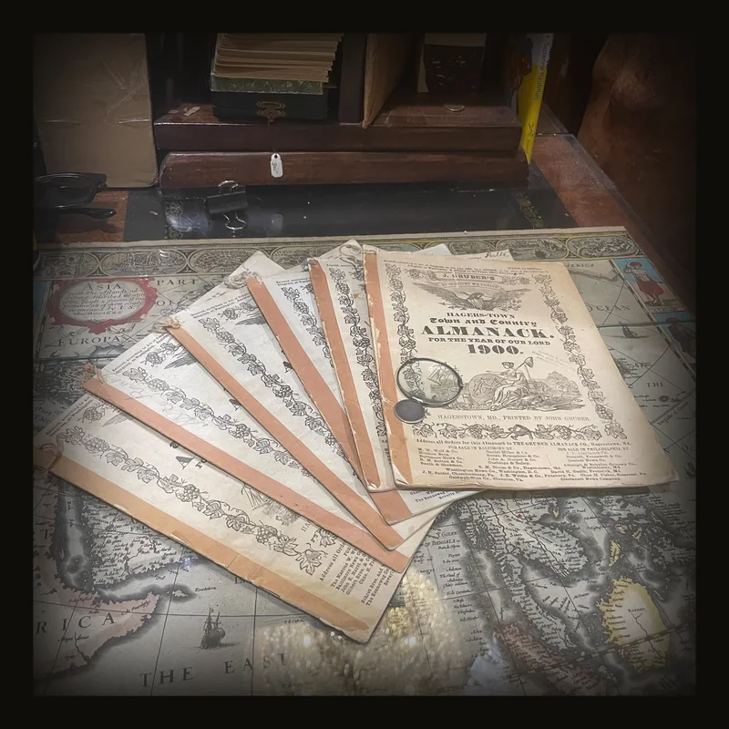 Hagers-Town Town and Country Almanack. For the Year of Our Lord 1900, 01, 16, 17, 18, 19 (5 years).
